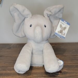 Gund Flappy The Elephant 10 In NWT, Gray